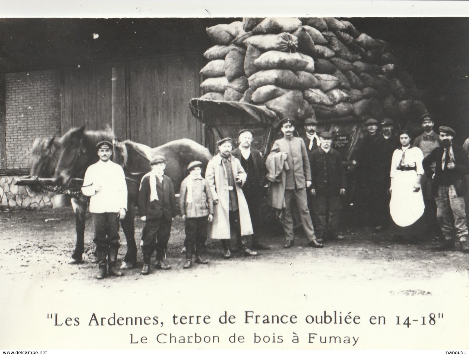 Les Ardennes, Terre De France Oubliée En 14-18 - Lot De 4 CPSM ( Série 1 : Le Travail Obligatoire ) - Altri & Non Classificati