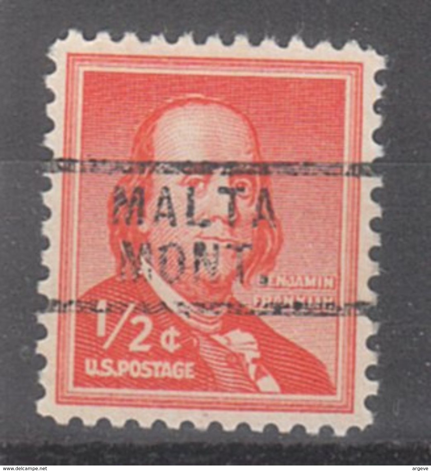 USA Precancel Vorausentwertung Preo, Locals Montana, Malta 729 - Vorausentwertungen