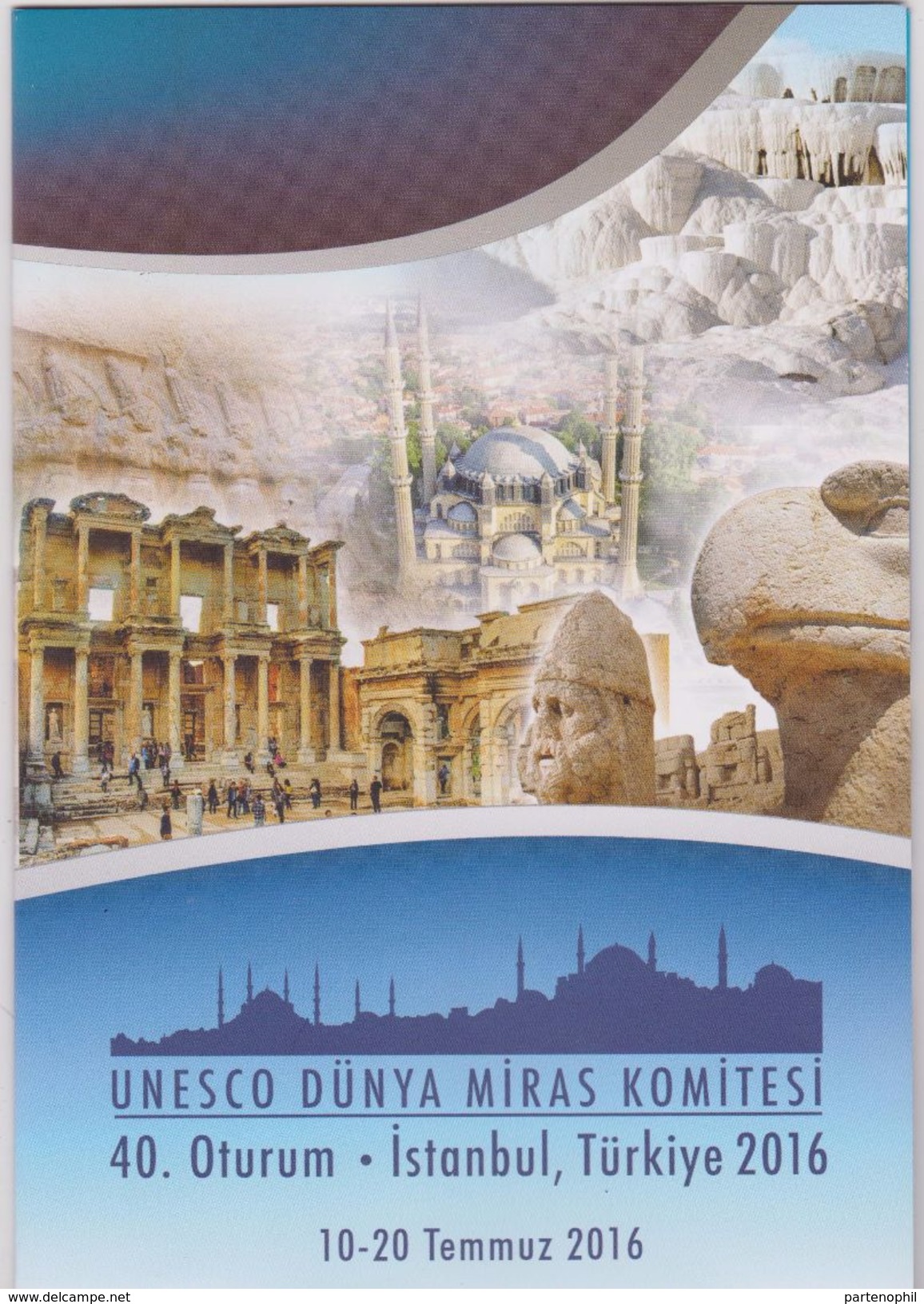 Turchia-Turkey 2016 "UNESCO Patrimonio Mondiale" - FOLDER Tiratura Solo 6.000 Pezzi MNH - UNESCO