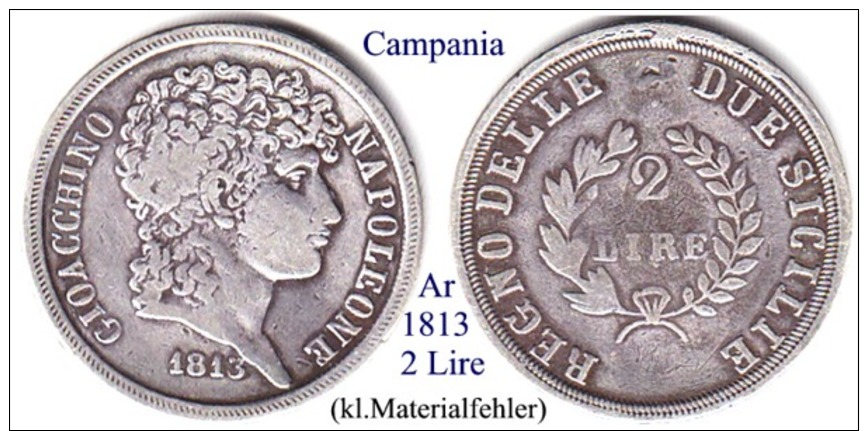 I-1813, 2 Lire, Campania (2) - Altri & Non Classificati