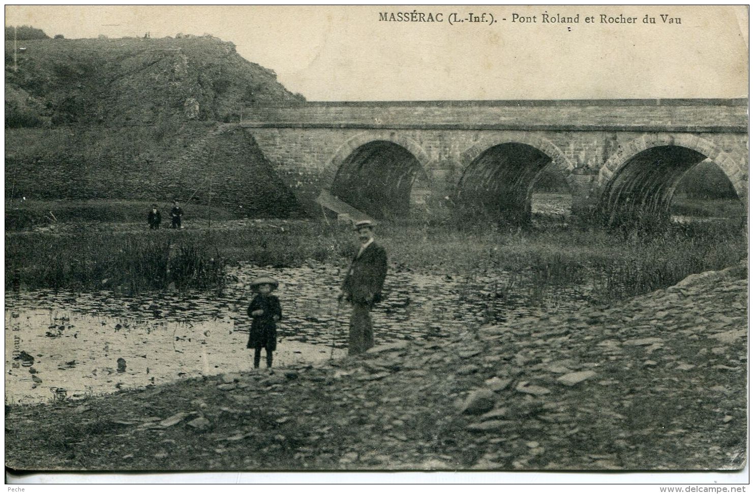 N°56811 -cpa Massérac -pont Roland Et Rocher Du Vau- - Altri & Non Classificati