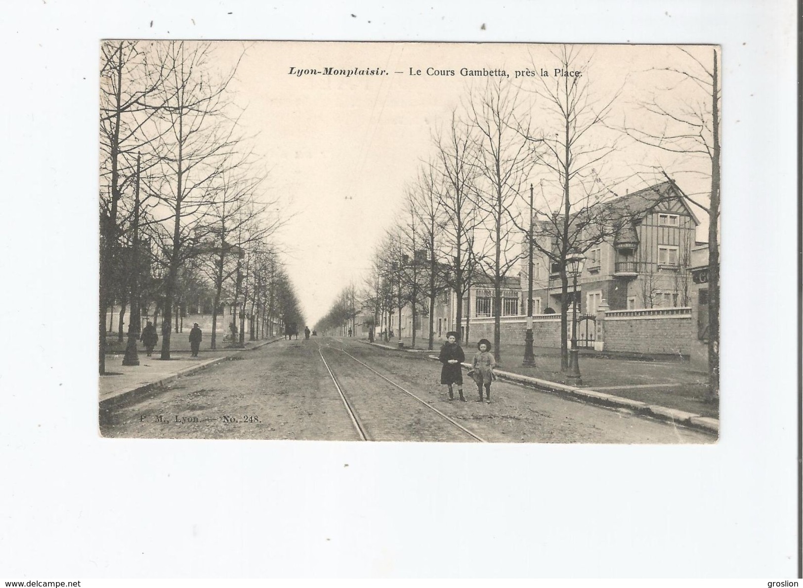 LYON MONPLAISIR 248 LE COURS GAMBETTA PRES DE LA PLACE 1904 - Lyon 8