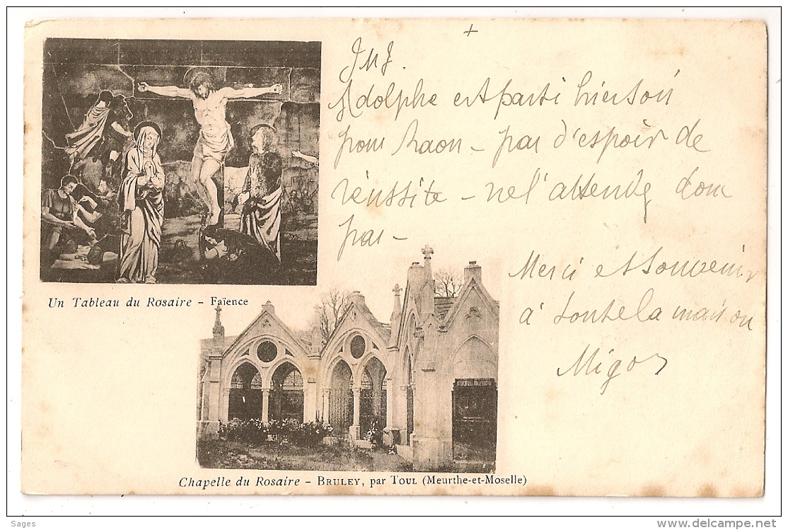 Convoyeur MIRECOURT A NANCY Meurthe Et Moselle Sur CP. 1901. - 1877-1920: Periodo Semi Moderno