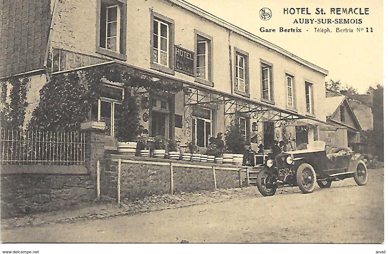 CPA / AK / PK -  AUBY-SUR-SEMOIS  Hotel St-Remacle    ( Oldtimer ) - Bertrix