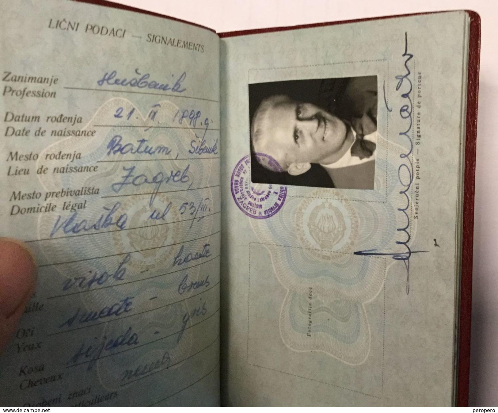 PASSEPORT PASSPORT  REISEPASS  1964. VISA TO: SWEDEN , AUSTRIA - Historische Dokumente