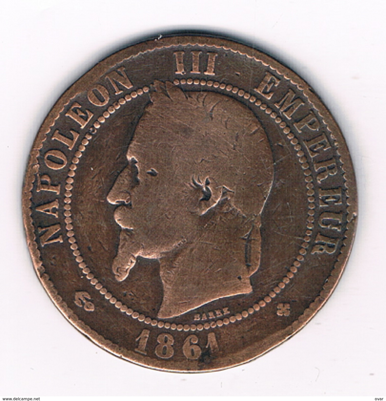 10 CENTIMES 1861 BB FRANKRIJK /1167E/ - Autres & Non Classés