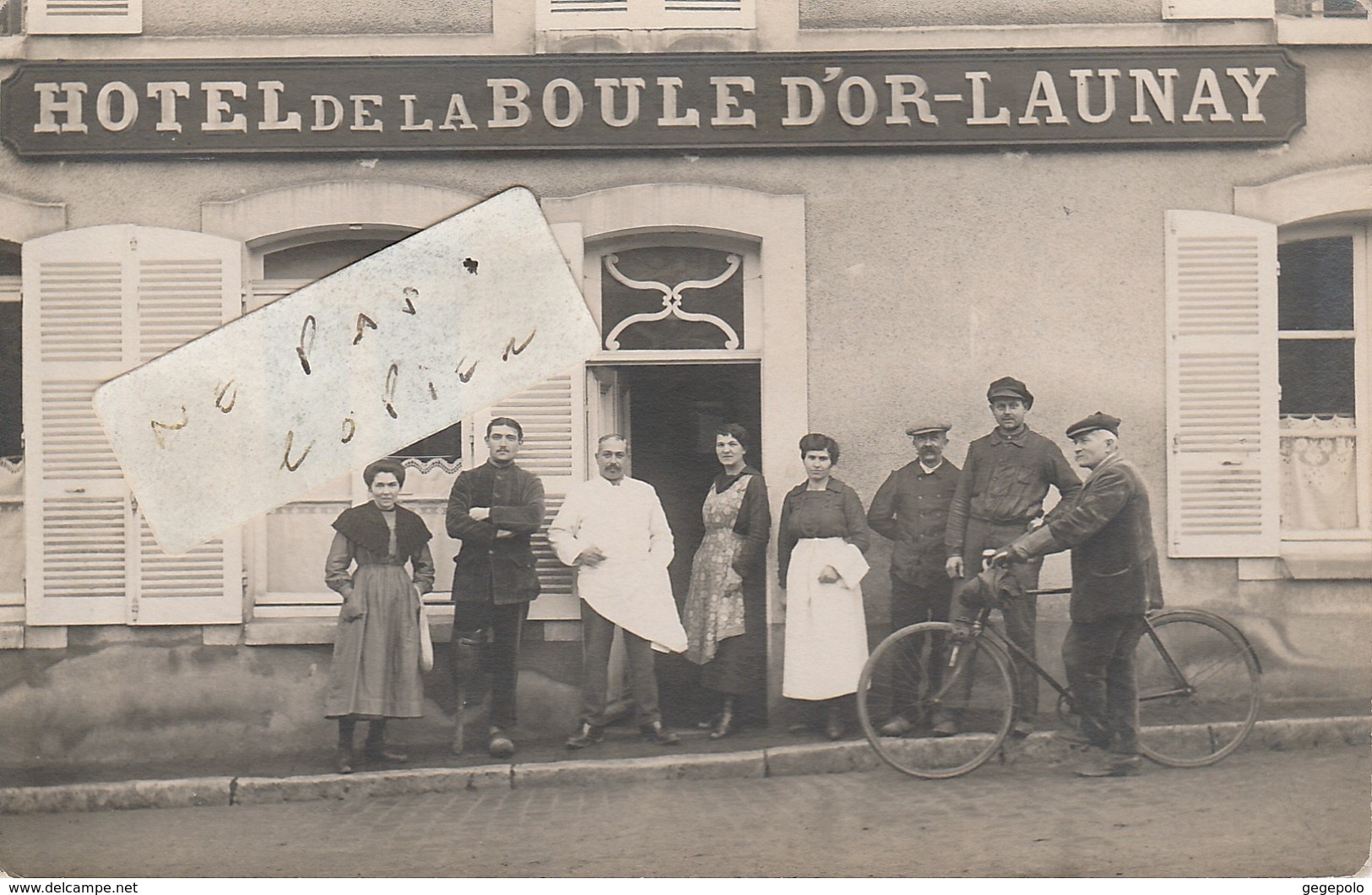 SAINT FARGEAU  - Hôtel De La Boule D'Or - Launay       ( Carte Photo ) - Saint Fargeau