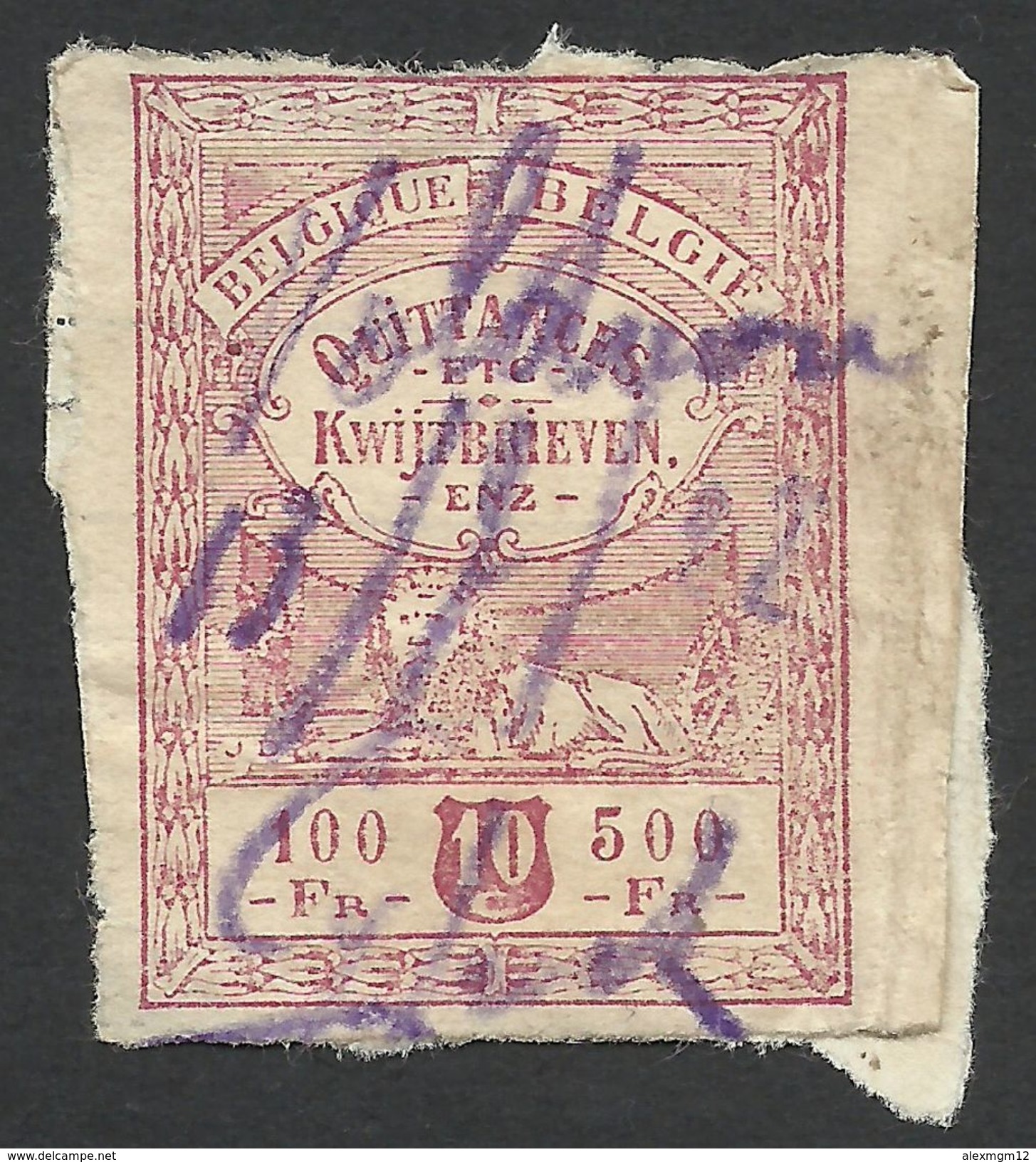 Belgium, Revenue 10 C. 1920 - Timbres