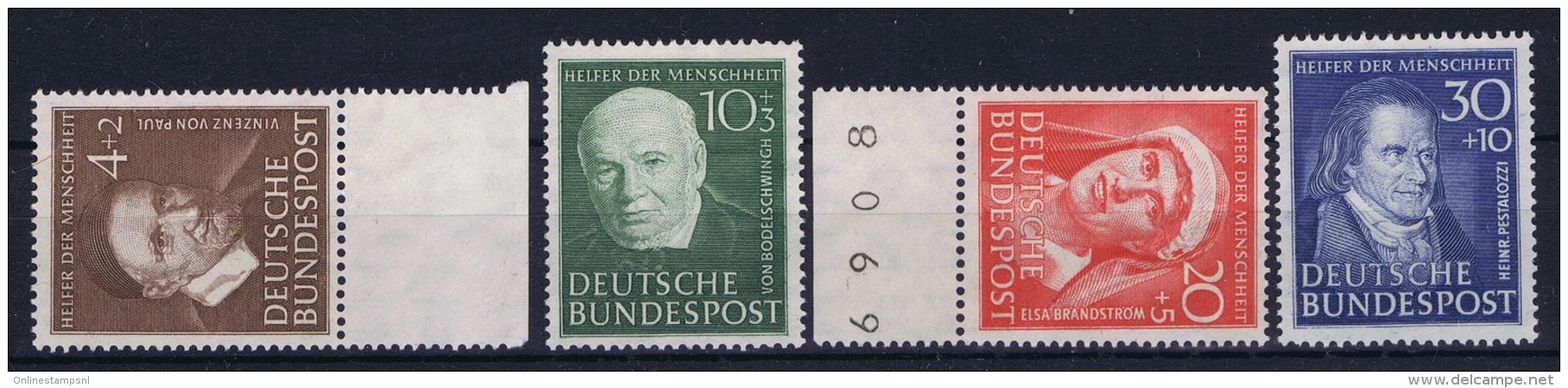 Bundespost: Mi Nr 143 - 146 Not Used (*) SG 1951 - Nuovi