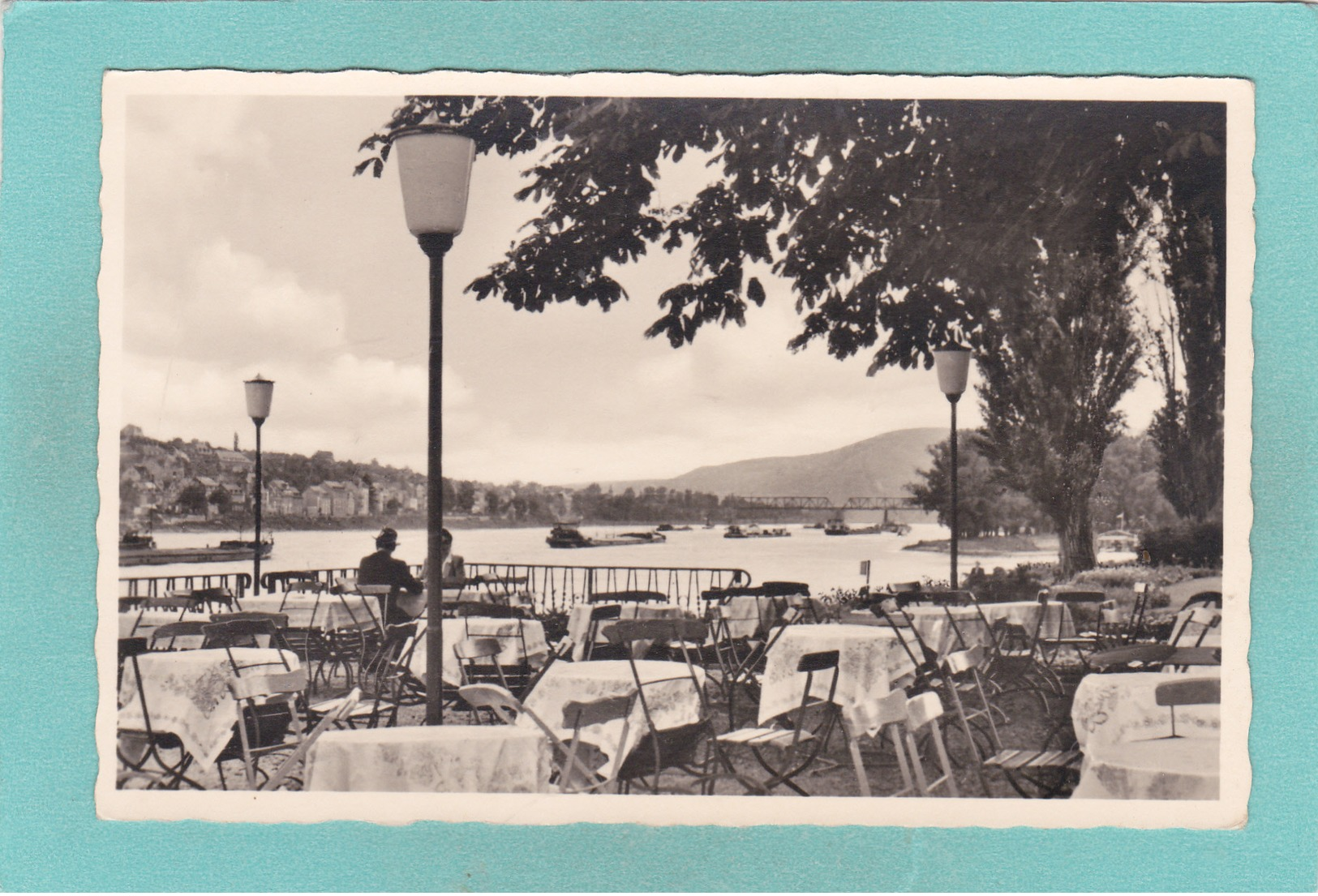 Old Postcard Of Biergarten Café Rheinanlagen, Beer Garden, Koblenz,Coblenz, Rhineland-Palatinate, Germany,,V17. - Koblenz