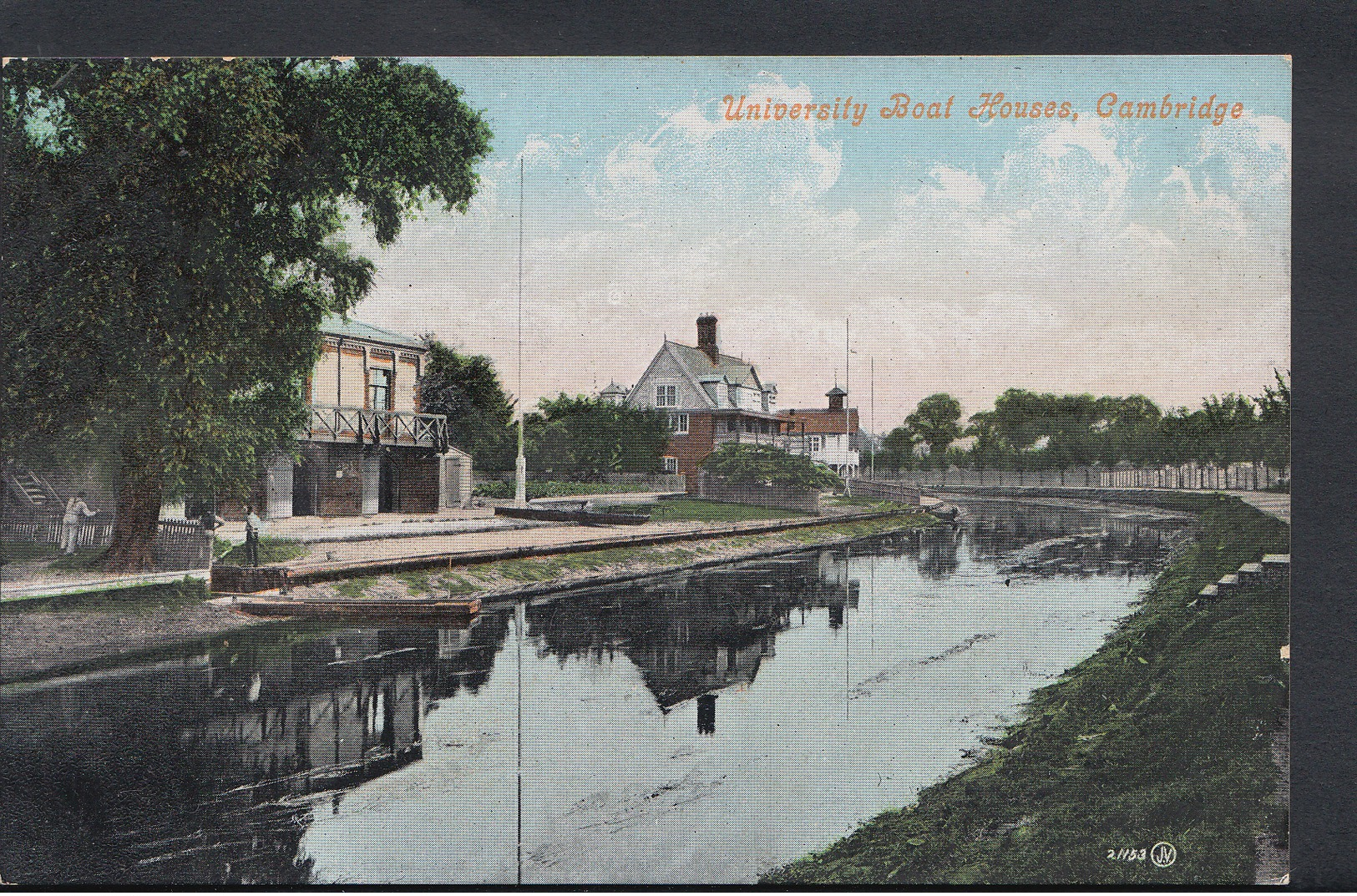 Cambridgeshire Postcard - University Boat Houses, Cambridge  DC695 - Cambridge