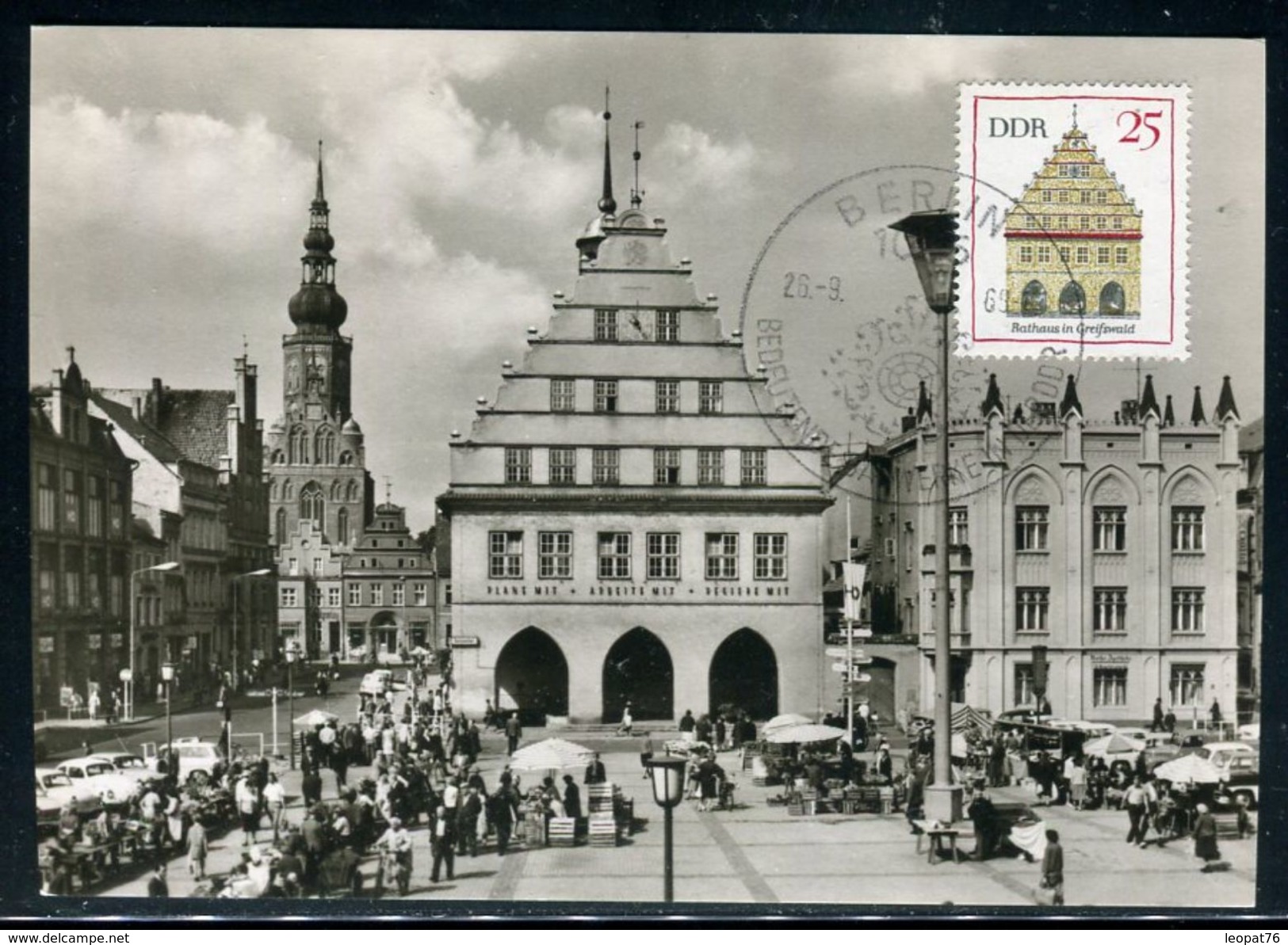 Allemagne - Carte Maximum 1968 - Hôtel De Ville De Greifswald - Maximumkarten (MC)