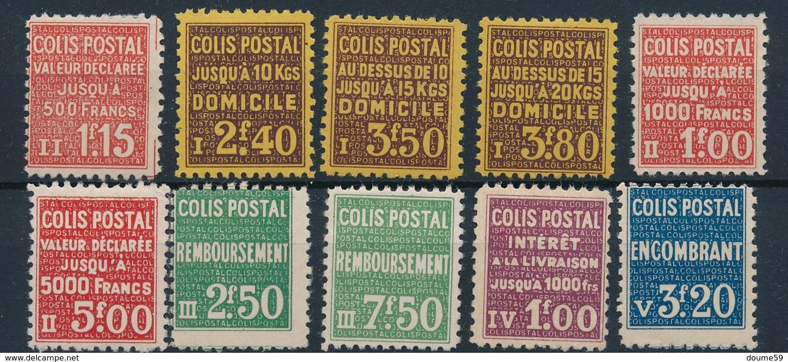 BM-287: FRANCE:   Lot  Colis Postaux Avec N°164/172*-173** - Nuovi