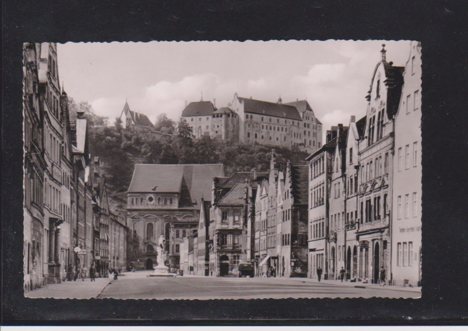 Photokarte Landshut In Bayern - Neustadt Mit Blick Zur Burg Trausnitz  1954 - Landshut