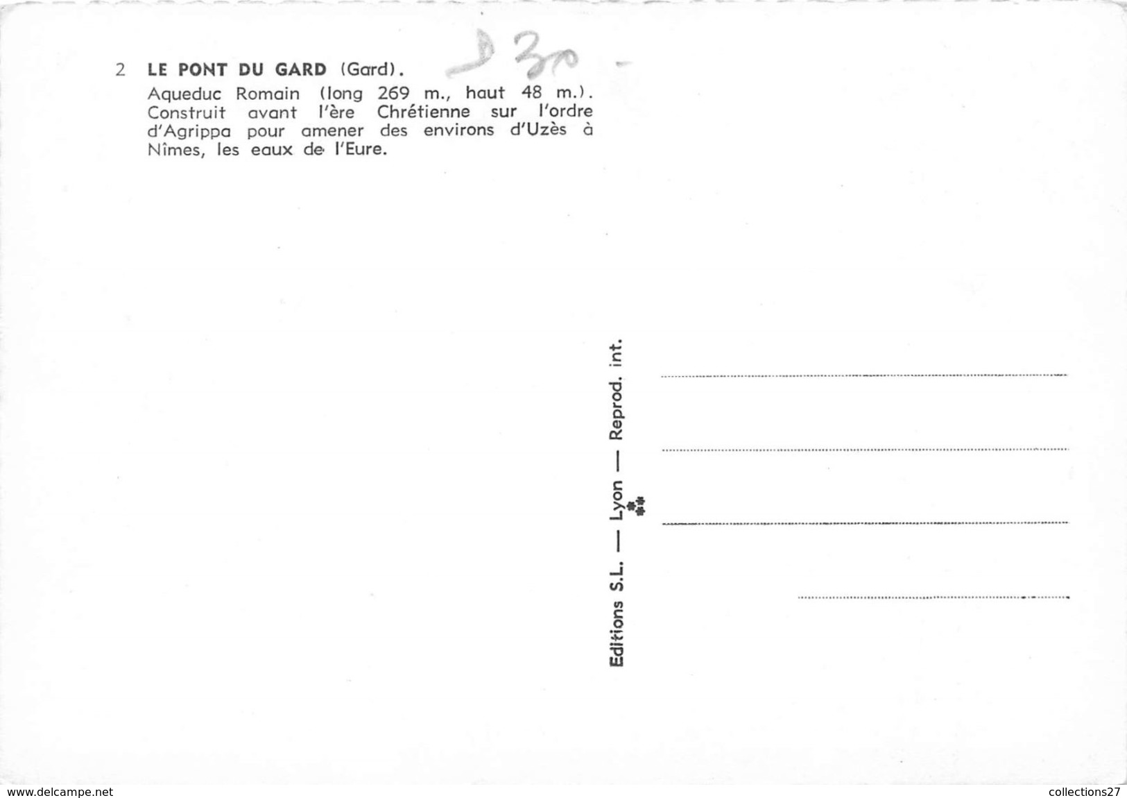 30-LE PONT-DU-GARD- AQUEDUC ROMAIN - Andere & Zonder Classificatie