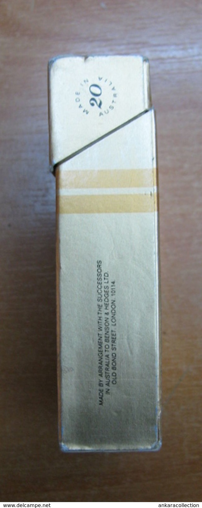 AC - BENSON AND HEDGES CIGARETTES EMPTY HARD BOX FOR COLLECTION - Sigarettenkokers (leeg)