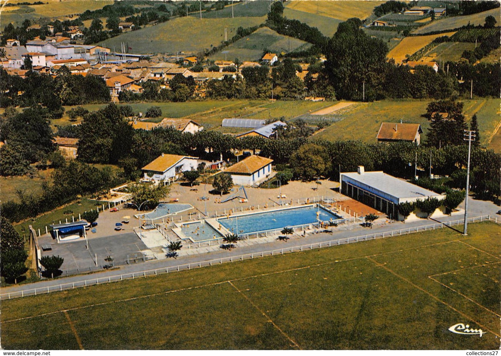 31-L'ISLE-DE-DODON- VUE AERIENNE  DE LA PISCINE - Autres & Non Classés