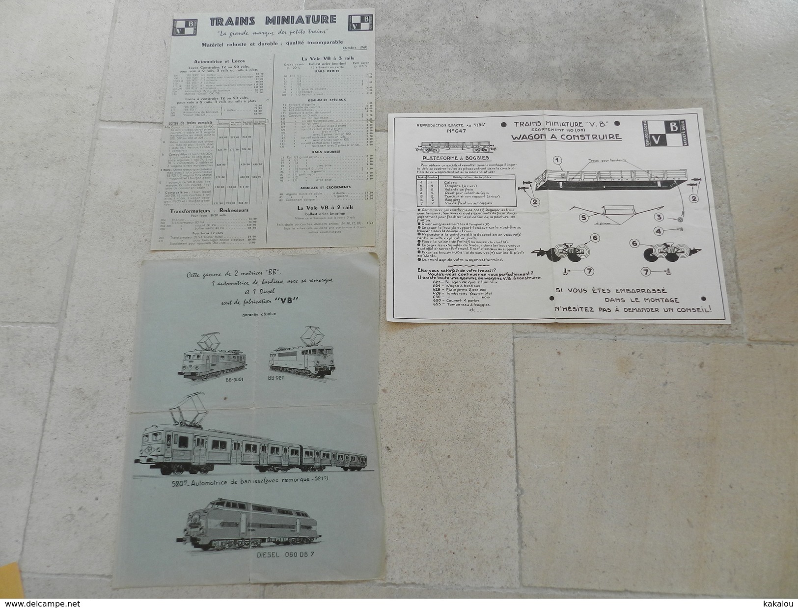 Lot De 3 Documents V.B - Other & Unclassified