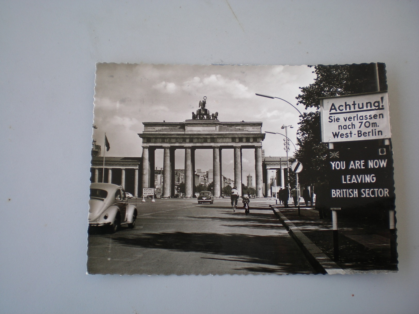 Berlin, Brandenburger Tor, 1960, You Are Now Leaving British Sector - Sonstige & Ohne Zuordnung