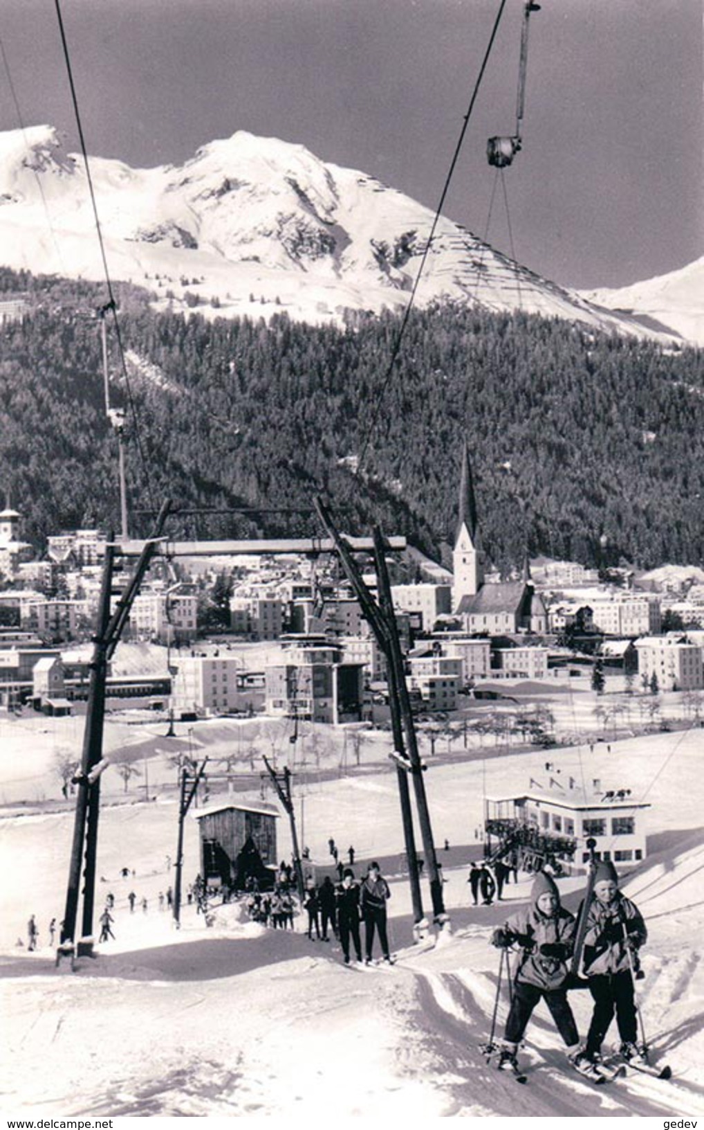 Davos Sous La Neige, Skilift Auf Bolgen, Téléski (68) - Davos