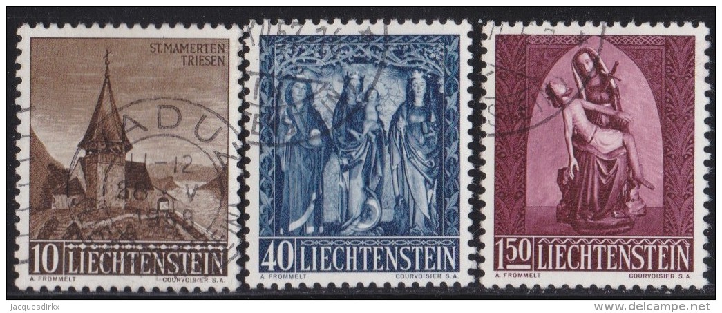 Liechtenstein   .    Yvert   .      324/326     .        O     .          Gebraucht - Gebraucht