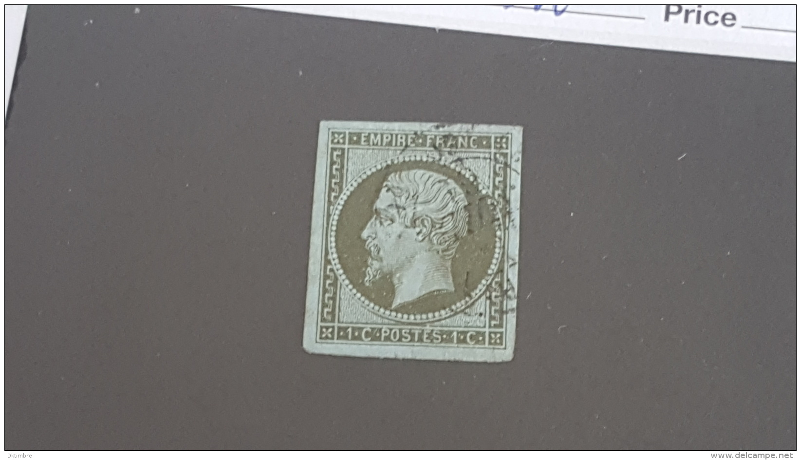 LOT 371016 TIMBRE DE FRANCE OBLITERE N°11 VALEUR 90 EUROS - 1853-1860 Napoléon III.