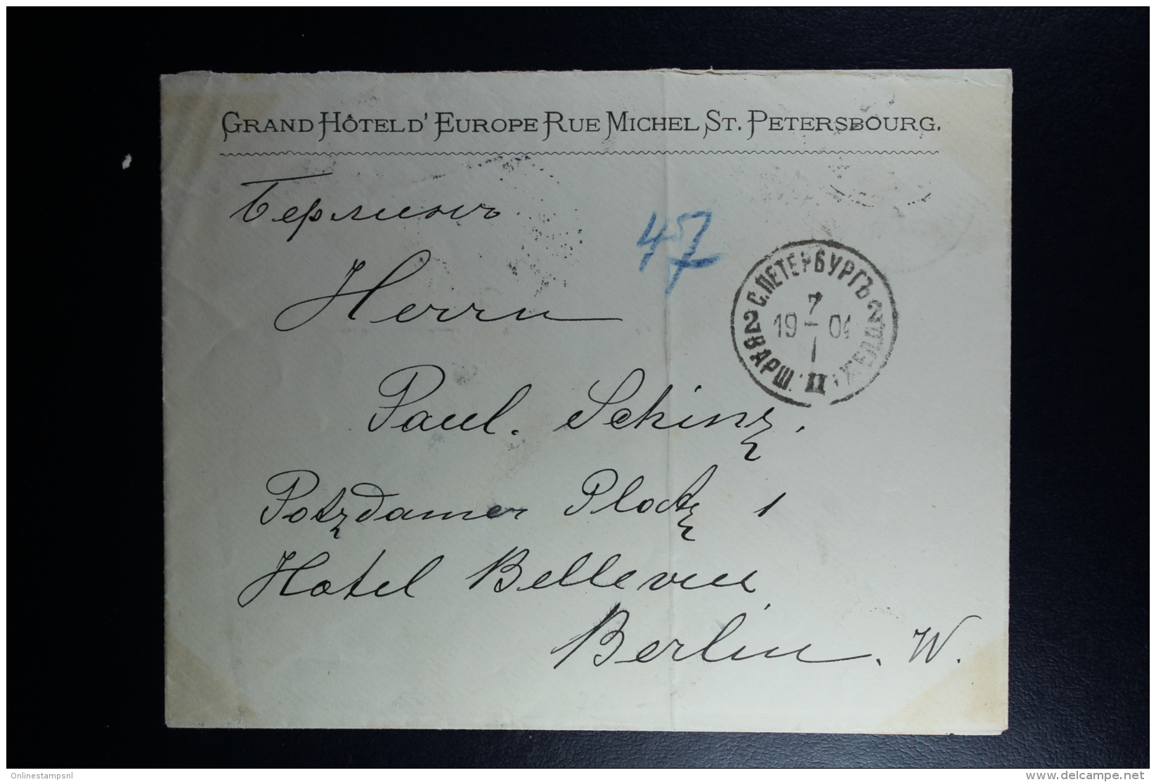 Russia :  Cover 1904 St. Petersbourg To Berlin - Lettres & Documents