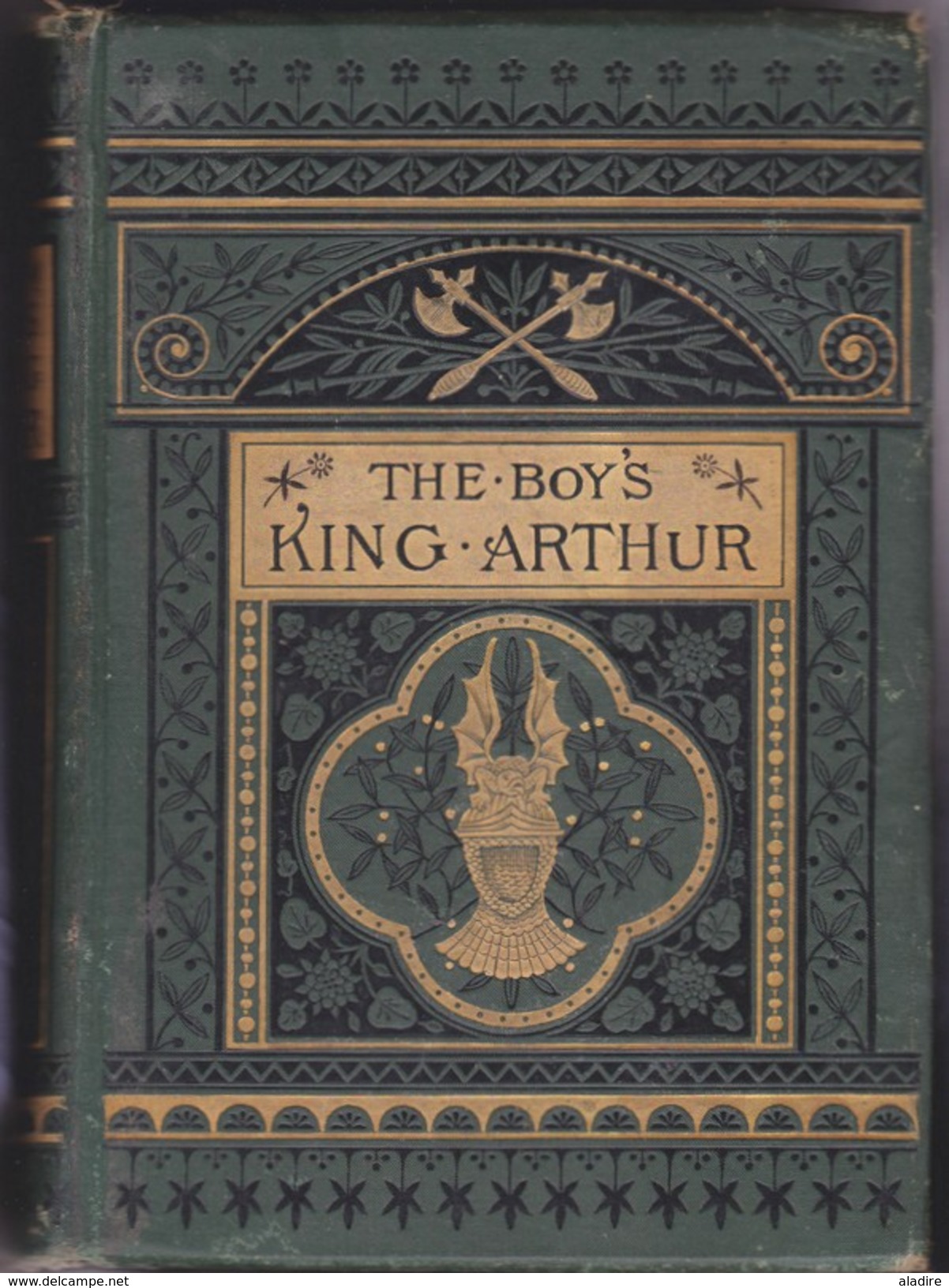 The Boy's King Arthur, Sidney Lanier, 1st Edition Boston, USA, 1880 - Illustrated By Alfred Kappes - Libri Illustrati