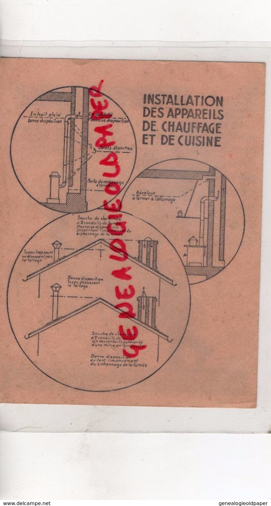 18- BOURGES- CARTE PUBLICITAIRE FONDERIES DE ROSIERES- FICHE DE L' APPAREIL CHAUFFAGE CUISINE -CUISINIERE - Old Professions