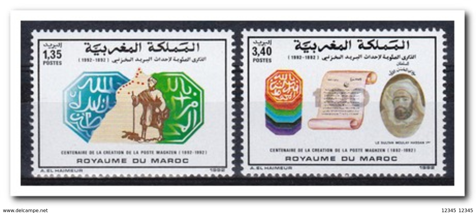 Marokko 1992, Postfris MNH, Foundation Of Maghzenpost - Marokko (1956-...)