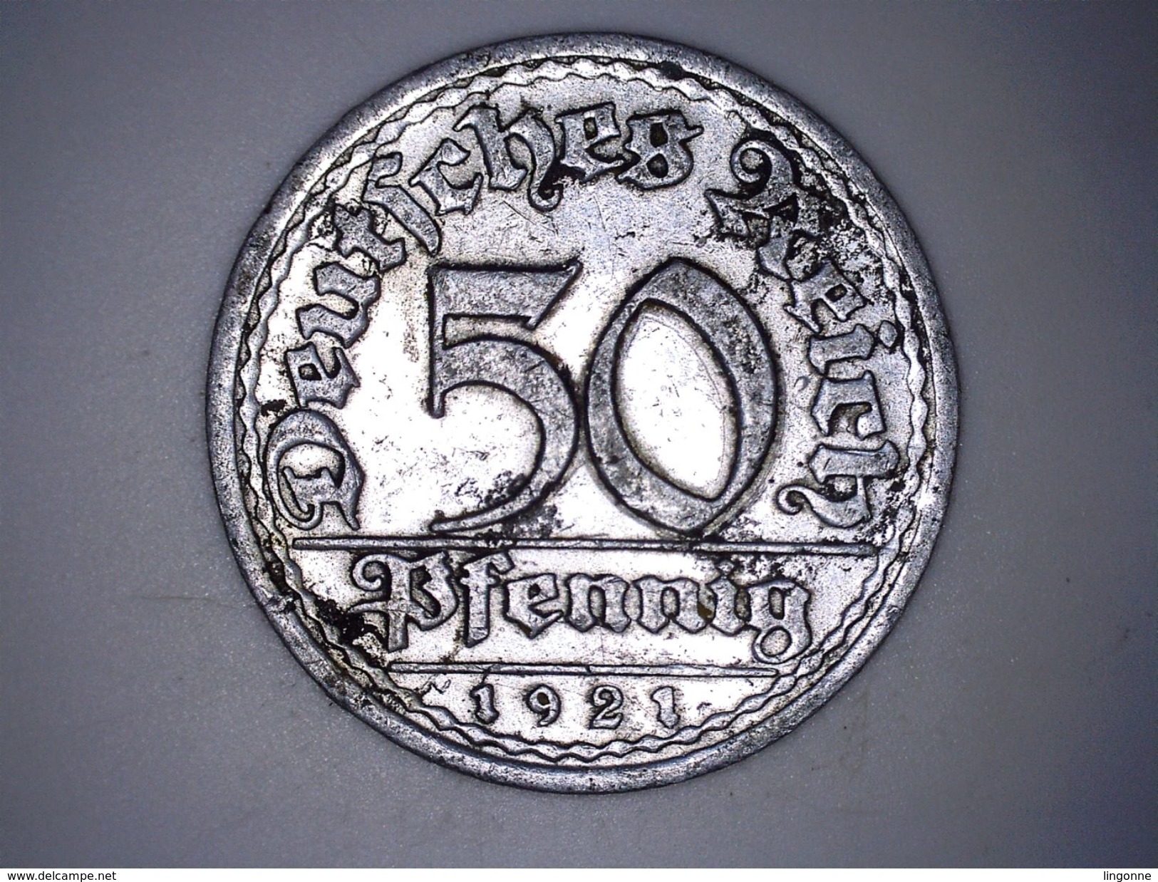 50 PFENNIG 1921 A - 50 Rentenpfennig & 50 Reichspfennig