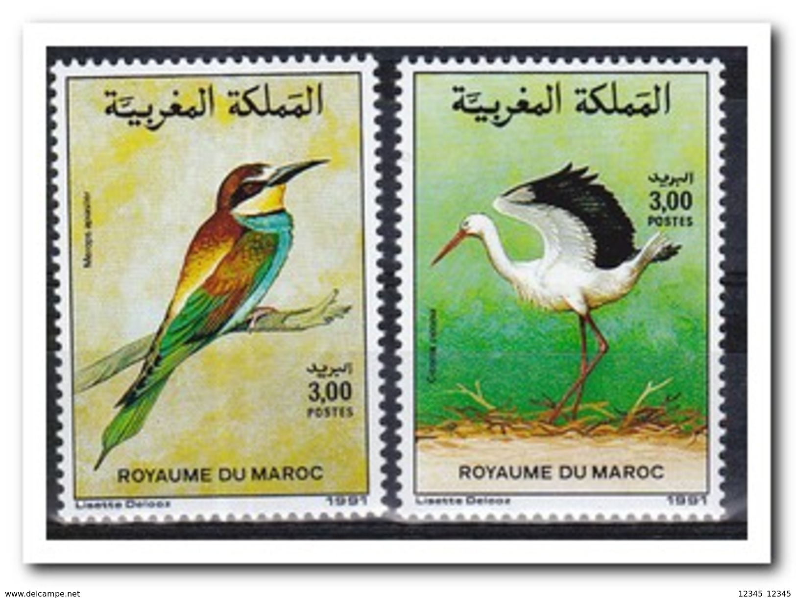 Marokko 1991, Postfris MNH, Birds - Marokko (1956-...)