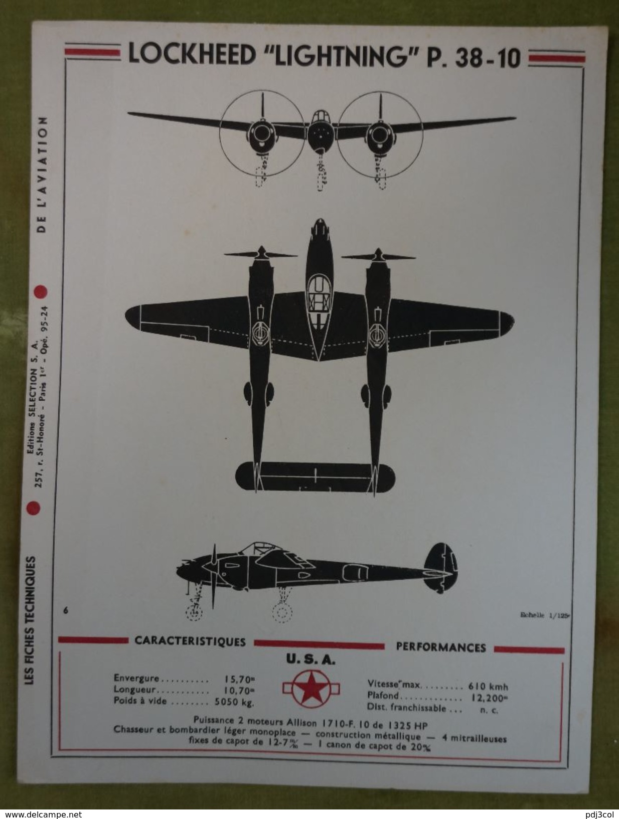 Rare et bel ensemble de 24 planches "Les fiches techniques de l'aviation" illustrées par Lucien CAVE