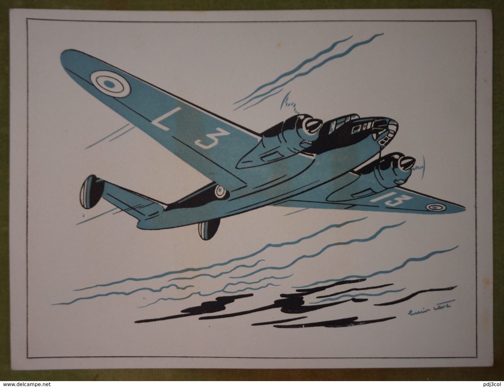 Rare et bel ensemble de 24 planches "Les fiches techniques de l'aviation" illustrées par Lucien CAVE