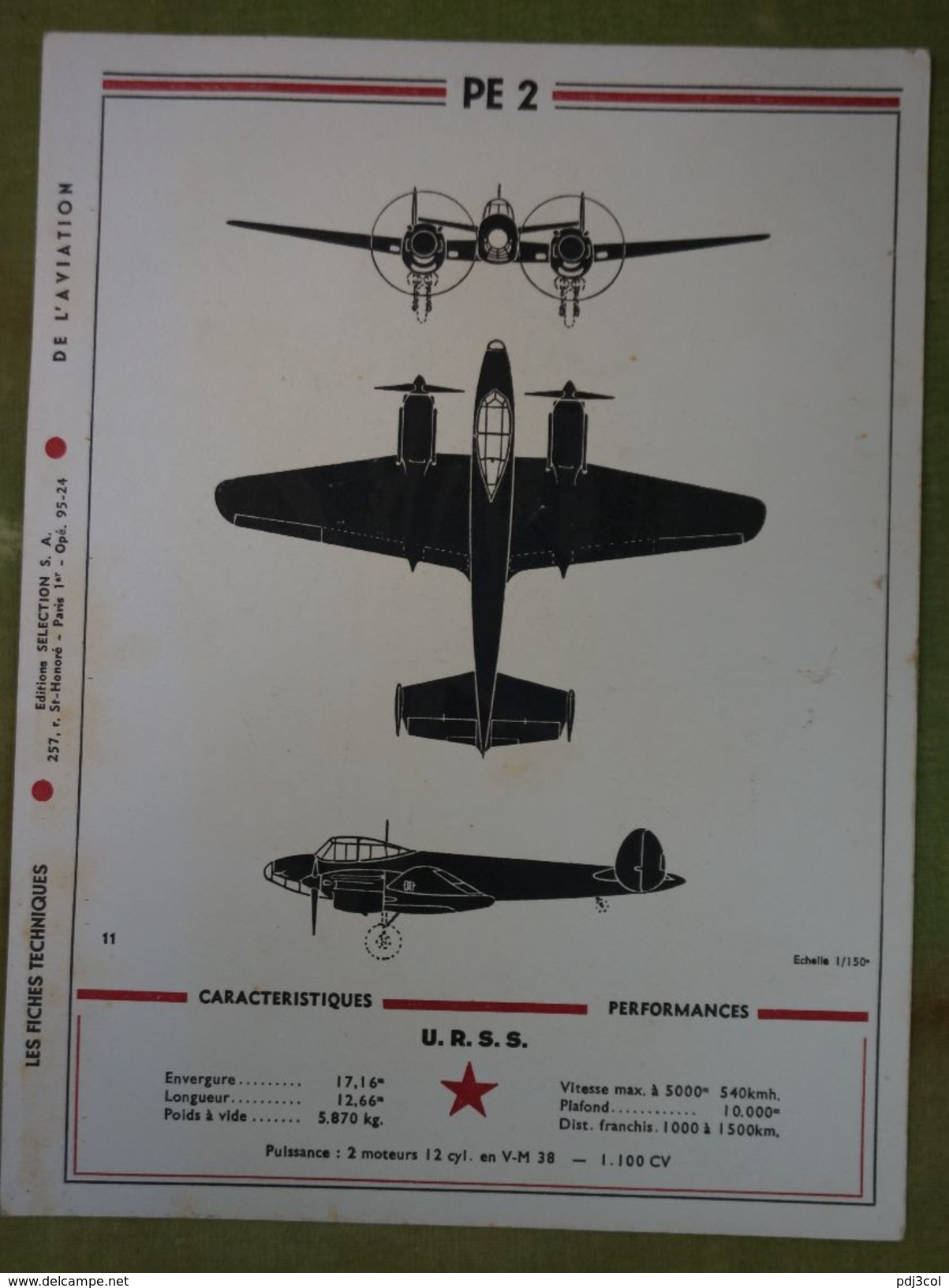 Rare et bel ensemble de 24 planches "Les fiches techniques de l'aviation" illustrées par Lucien CAVE