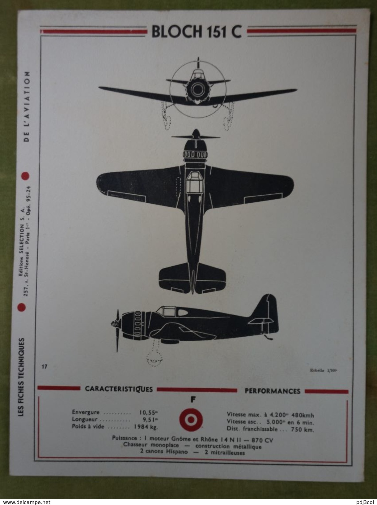 Rare et bel ensemble de 24 planches "Les fiches techniques de l'aviation" illustrées par Lucien CAVE