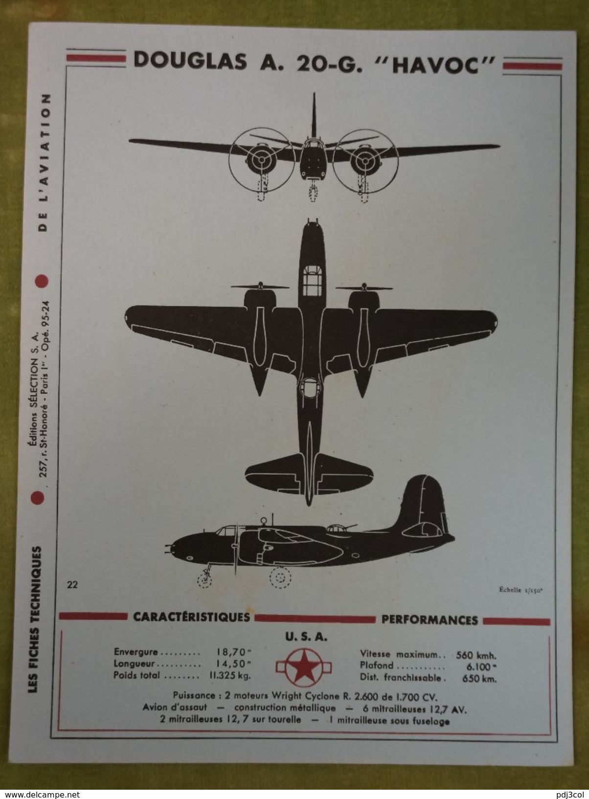 Rare et bel ensemble de 24 planches "Les fiches techniques de l'aviation" illustrées par Lucien CAVE