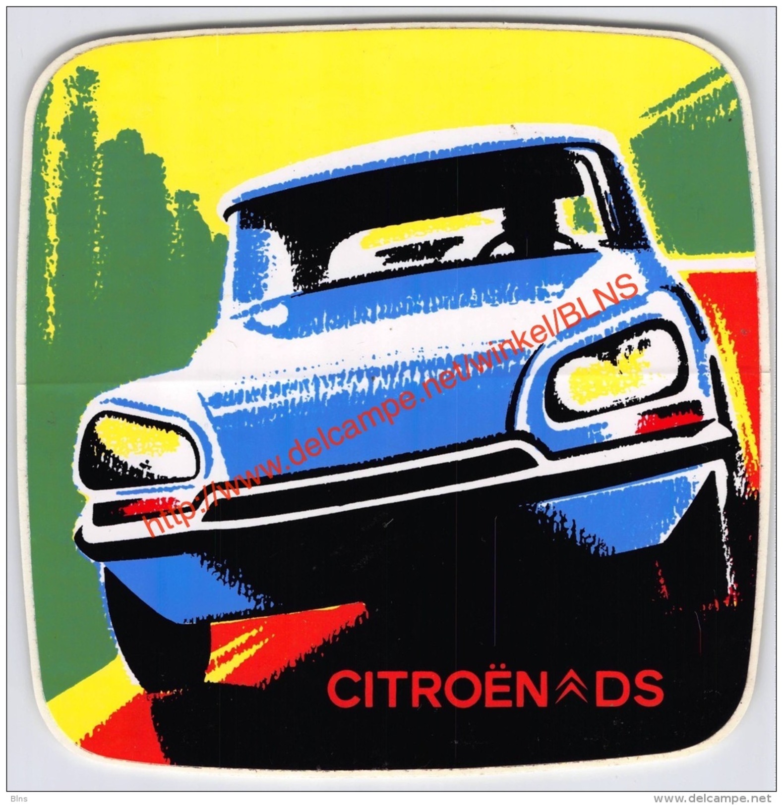 Citroën DS - Sticker 10.5x11cm - Auto's