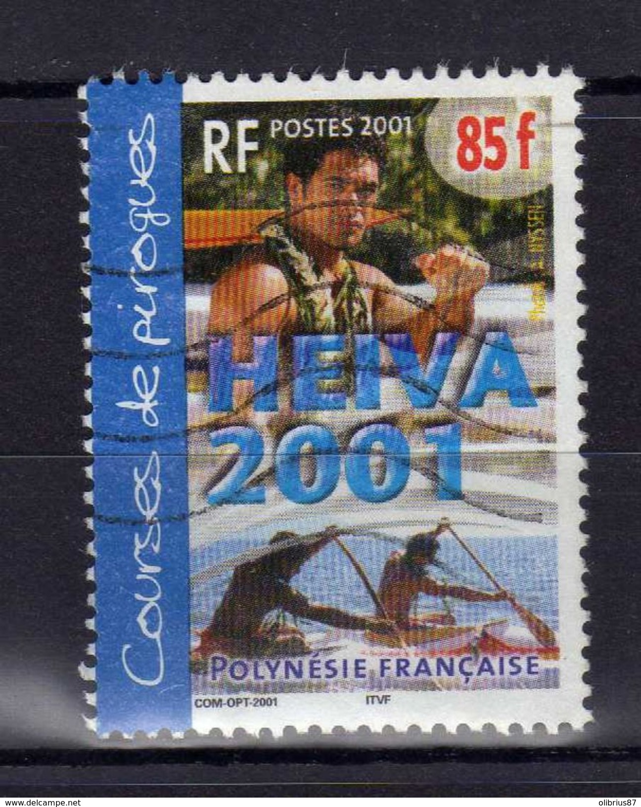 Polynésie Française, Heiva 2001 Courses De Pirogues - Gebraucht