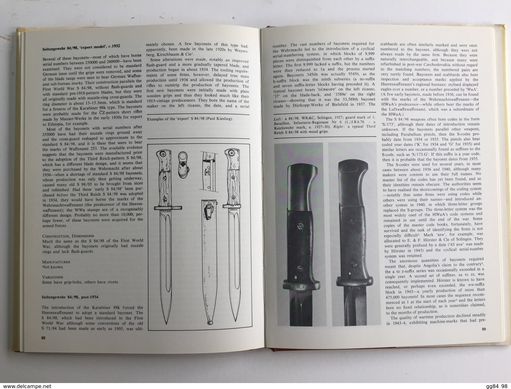 C 83 U -  German Bayonets Par WALTHER. TBE - Armes Blanches