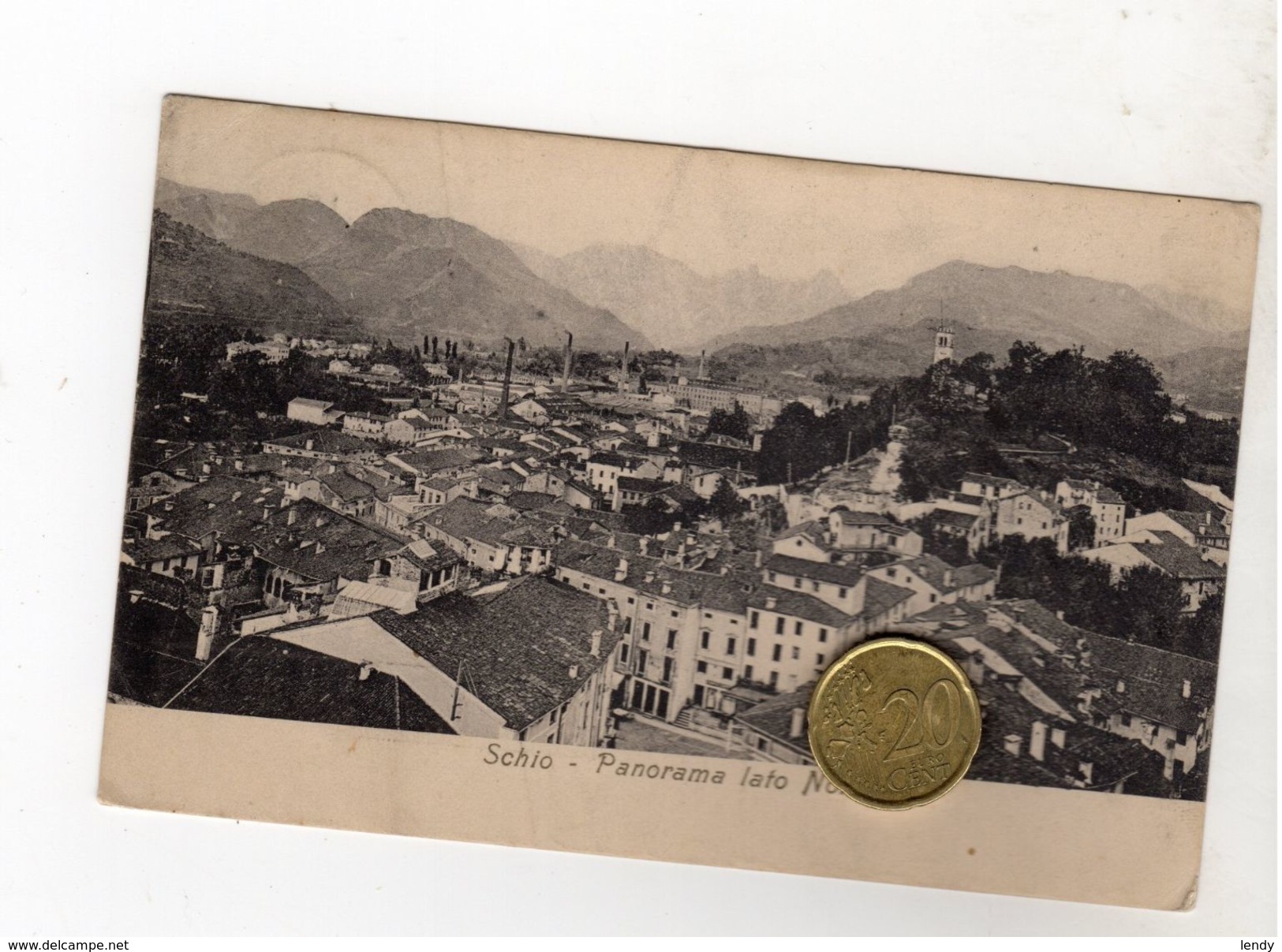 VICENZA SCHIO Panorama Viaggiata 1919 - Vicenza