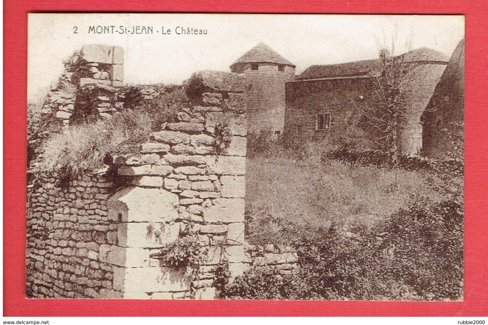 MONT SAINT JEAN 1929 LE CHATEAU CARTE EN TRES BON ETAT - Autres & Non Classés