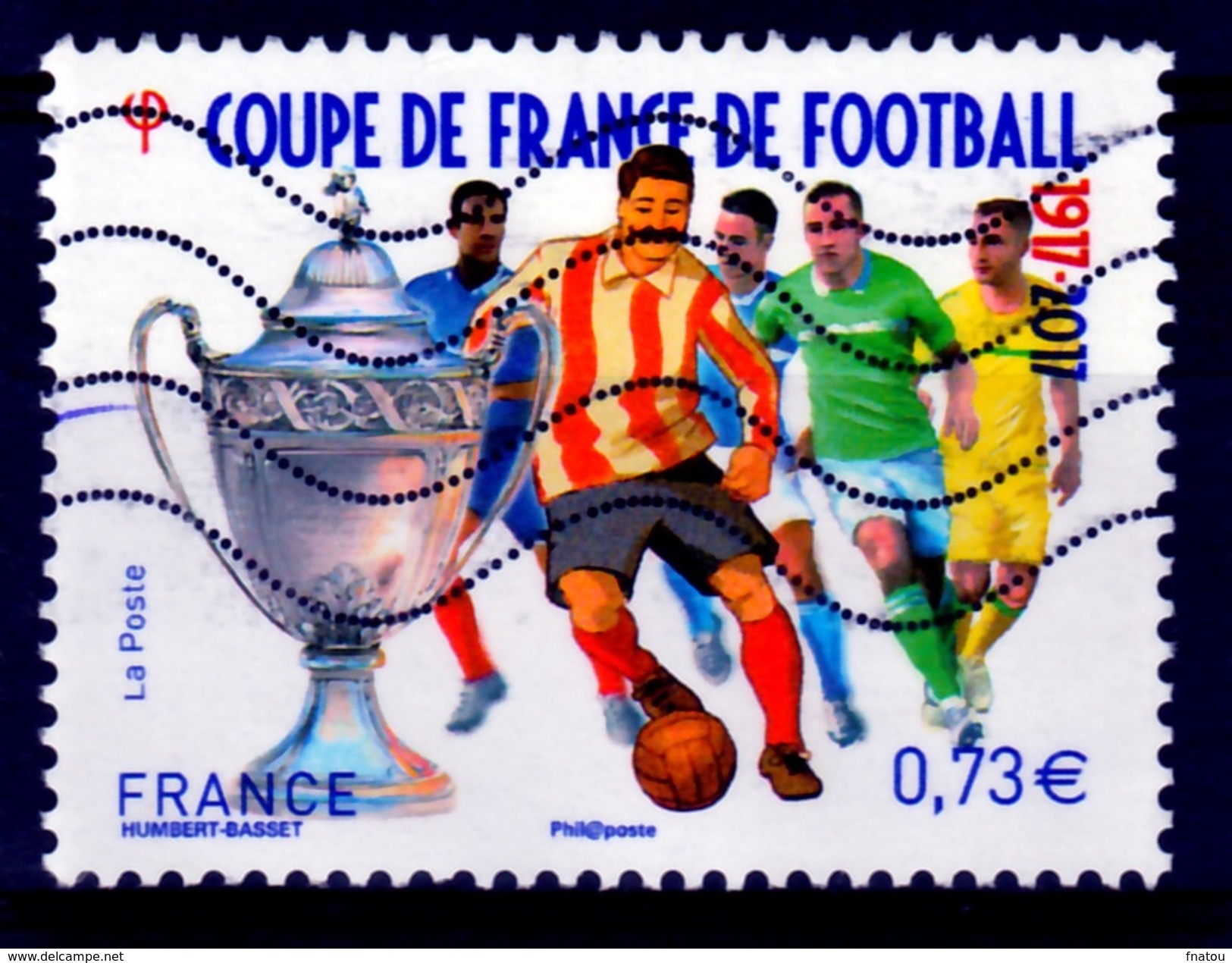 France, Coupe De France, Football, Centenary, 2017, VFU - Used Stamps