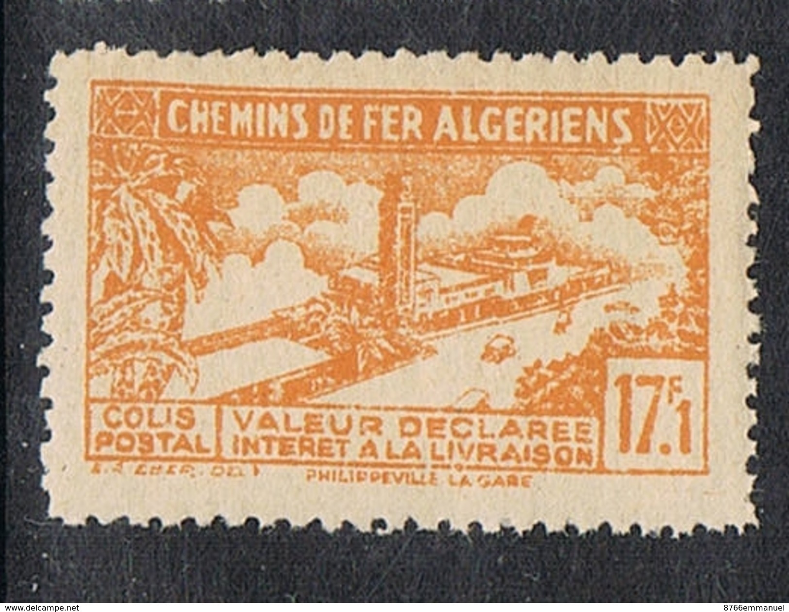 ALGERIE COLIS POSTAL N°117 N**  Variété Sans Surcharge - Colis Postaux