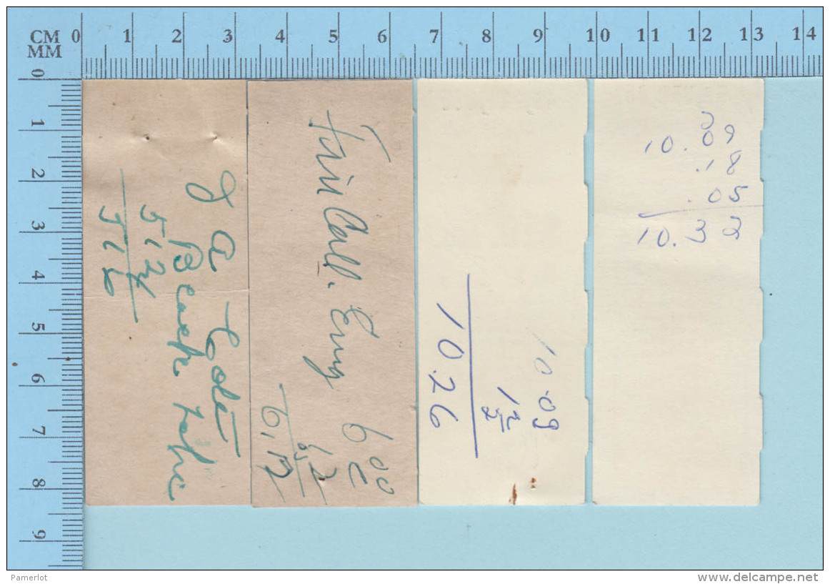 5 Mandats Poste - Cir: 1950, De Disraelie QuebecCanada, Tous Différents - Documents Historiques