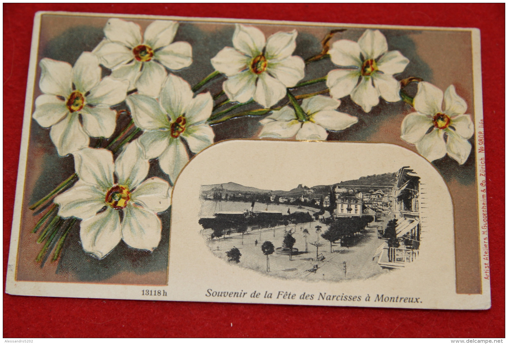 Vaud Montreux Souvenir De La Fete Des Narcisses 1907 Carte En Relief  Très Jolie+++++ - Montreux