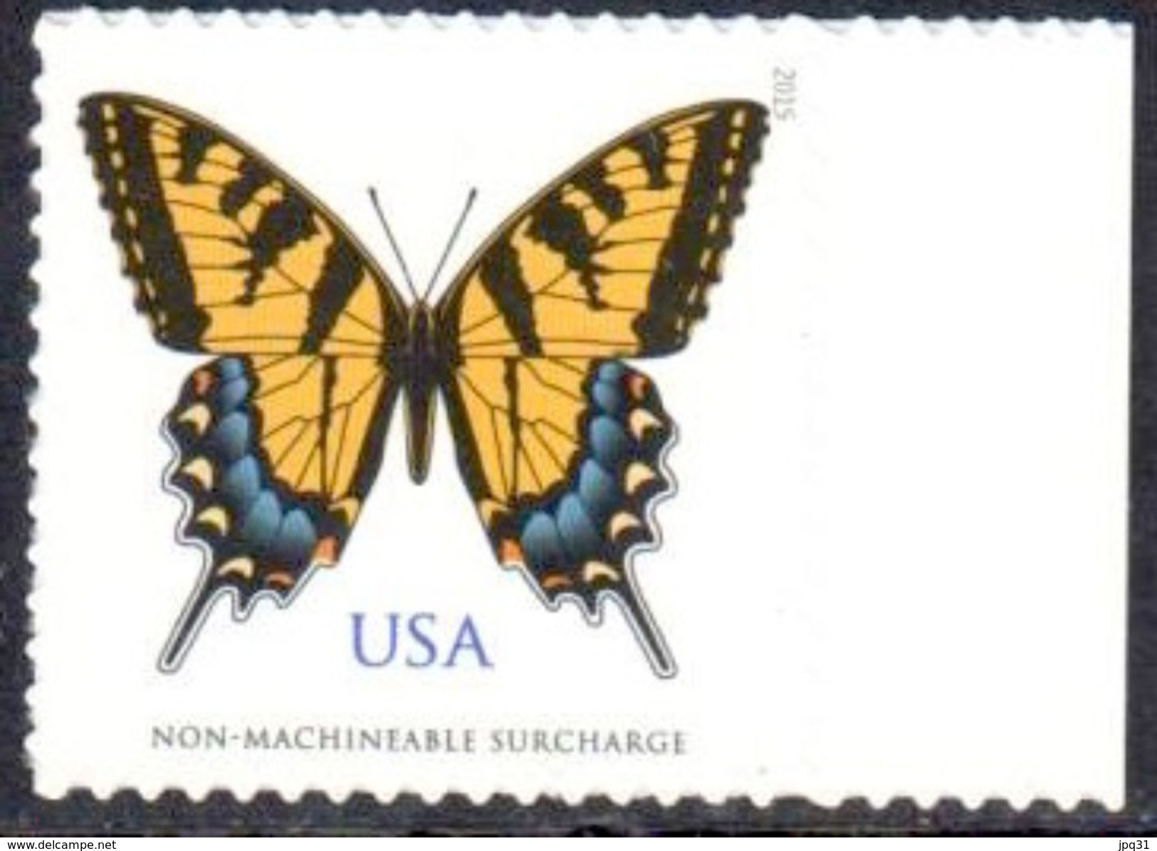 Timbre USA Adhésif - Papillon Glauque - 2015 - Bord De Feuille ** - Neufs