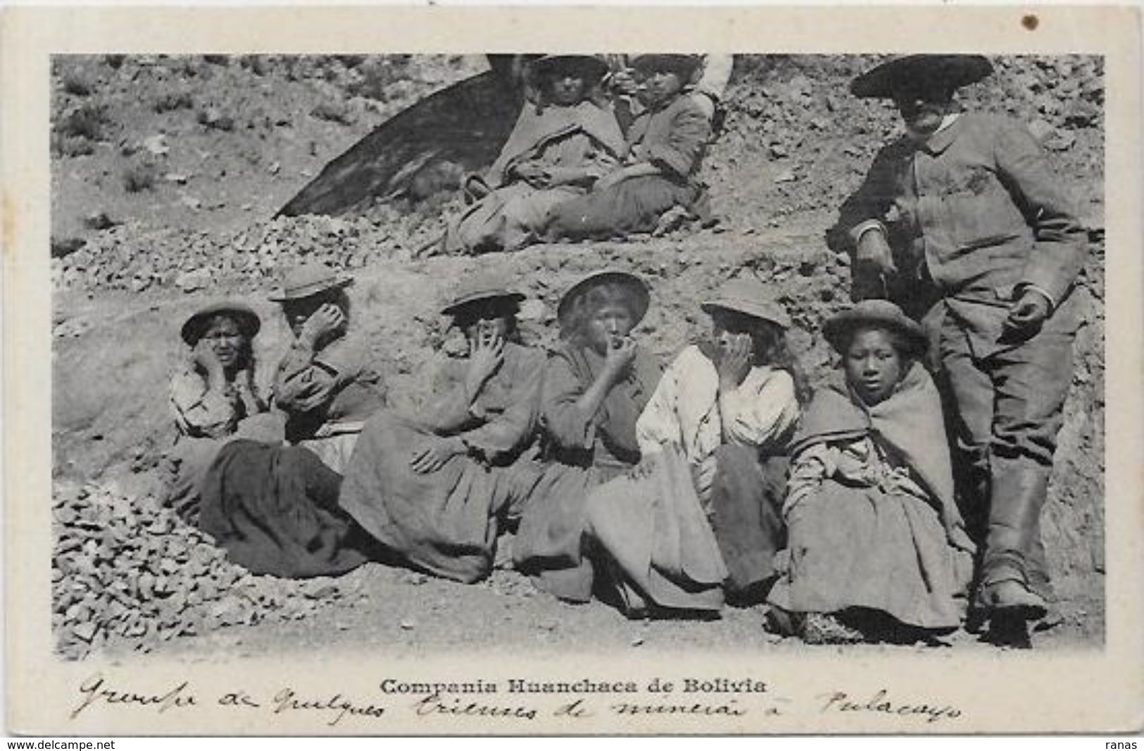 CPA Bolivie Bolivia Type Ethnic Mines De ZINC Compania Huanchaca Pulacayo Non Circulé - Bolivien