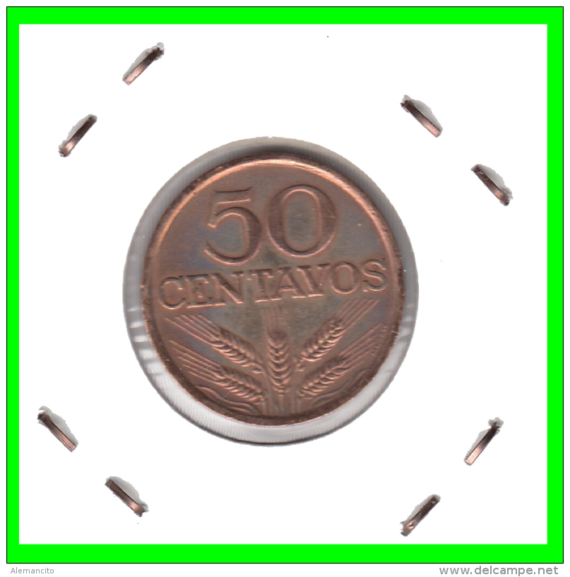 PORTUGAL  MONEDA DE 50 CENTAVOS  AÑO 1973 - Portugal