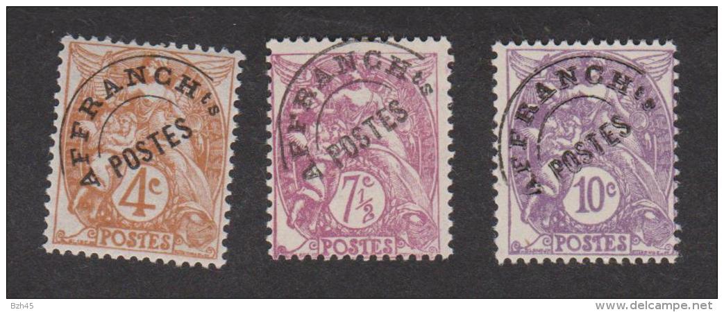 N° 40-42-43 ** Type Blanc YT 9,50 &euro; - 1893-1947